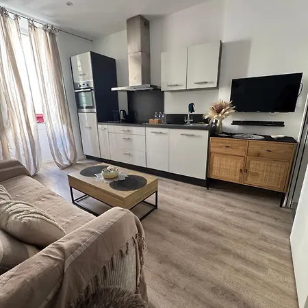 아파트 Cocon Boheme Croisette-palais-plages 200m 칸느